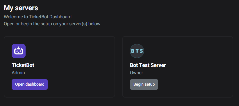 Enter admin dashboard